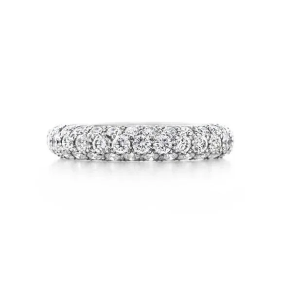 Tiffany's Diamond Ring - Etoile Three Row Bank - 2ct - Picture 3 of 3